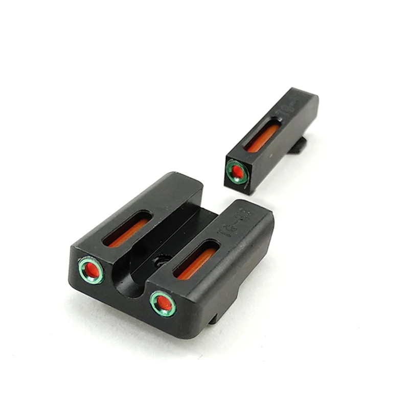 Разработанный охотничий красный зеленый волоконно-оптический передний с боевыми задними прицелами фокус замок для Glock