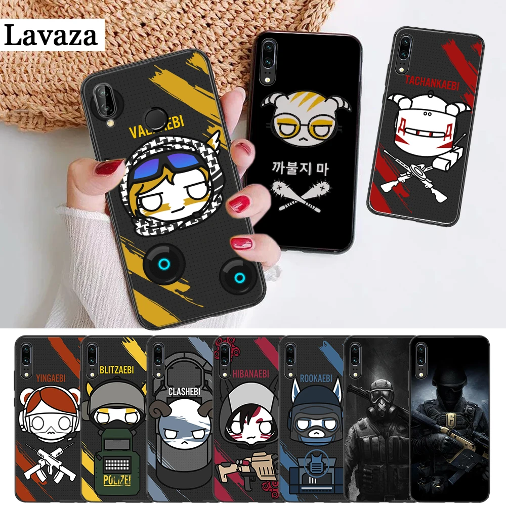 

Lavaza rainbow six siege Pattern Silicone Case for Huawei P8 Lite 2015 2017 P9 2016 Mimi P10 P20 Pro P Smart 2019 P30 Lite Pro
