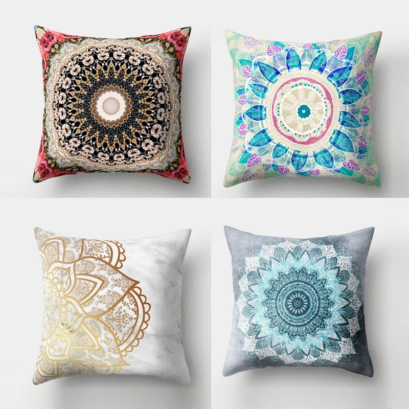 Decorative pillow set Geometric Printed Pillow Case Cover Square 45cm*45cm Polyester Pillowcase Home Decorative zara*women 1pcs