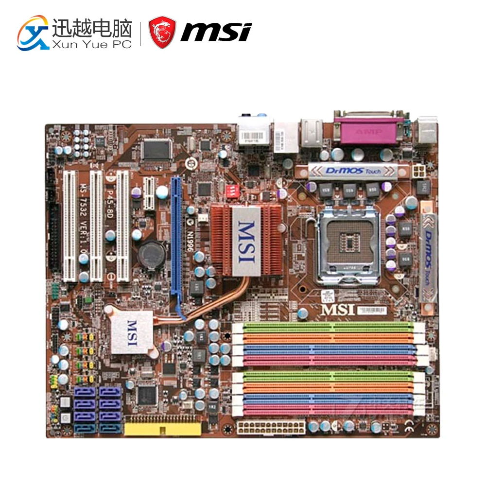 

MSI DP45-8D Desktop Motherboard P45 Socket LGA 775 DDR2 16G SATA2 USB2.0 ATX