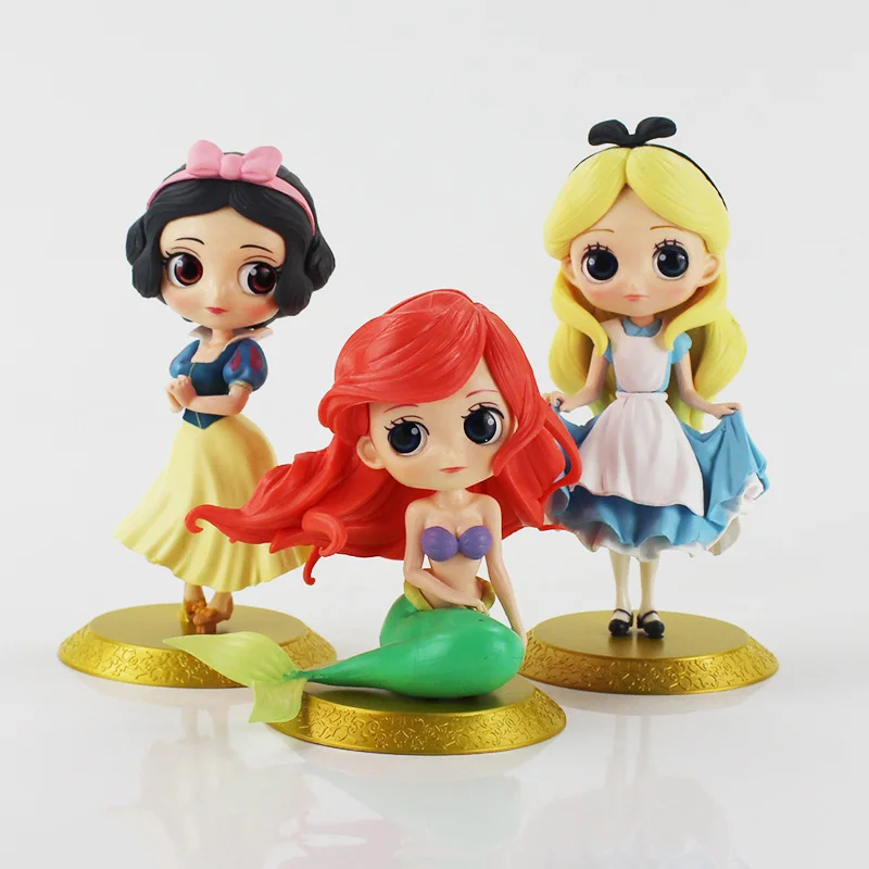 Q Posket игрушечная фигурка принцессы Белоснежка белые русалки спутанные спящие
