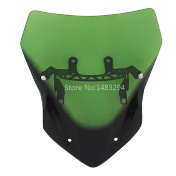 

Green Windshield Windscreen Air Deflector W/ Bracket for Kawasaki Z900 2017-up