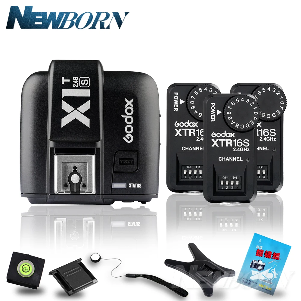 Godox X1T S TTL 2 4G беспроводной триггер для Sony + 3x XTR 16S флэш приемник godox