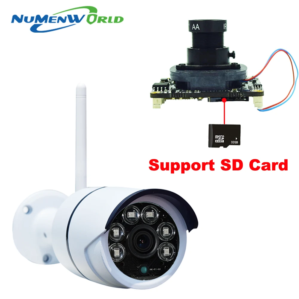 WIFI IP Camera Outdoor 3MP Night Vision ONVIF H.264/H.265 Wireless CCTV Camera Remote View Via Smart Phone support SD memory