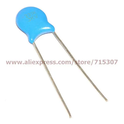 1000pcs Ceramic Disc Capacitor 3000V 3KV 221 220PF 0.22NF 0.00022uF High Voltage