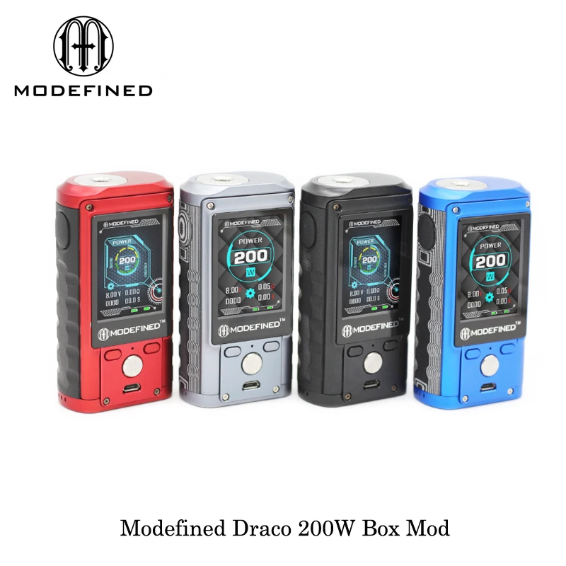 Оригинальный потерянный Vape modeed Draco 200 Вт коробка мод электронные сигареты Двойной 18650 vape испаритель VS Smok чужой мод коробка 510 нить