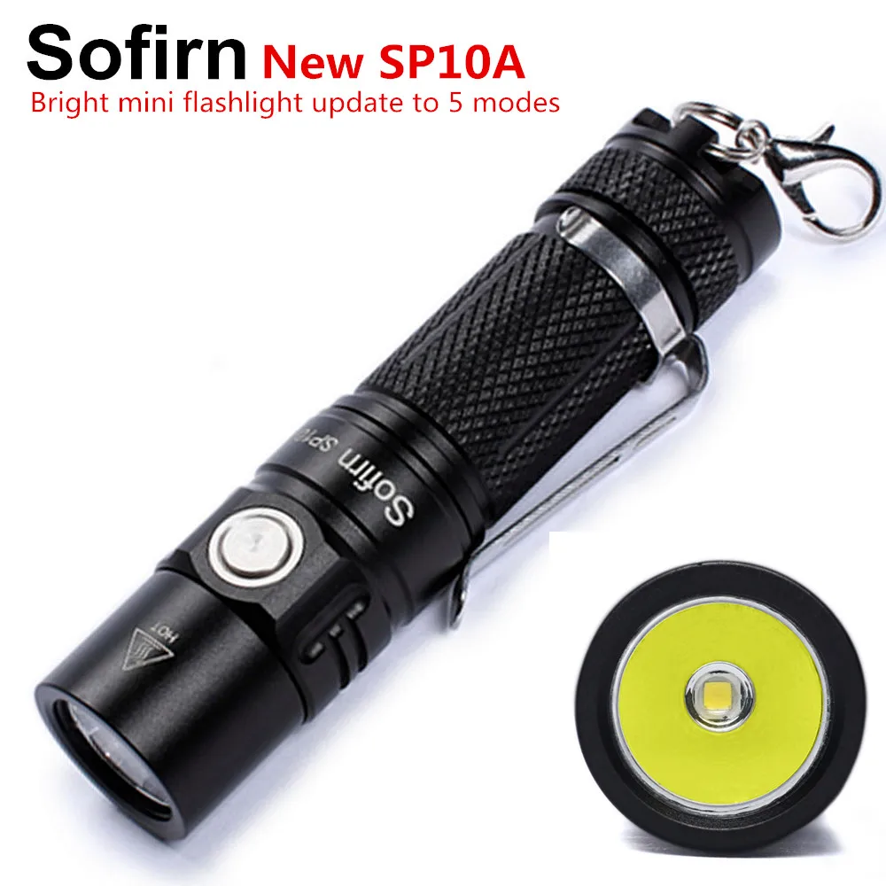

Sofirn New SP10A Mini Portable LED Flashlight AA EDC Pocket Light Cree XPG2 Portable Keychain Light Penlight Waterproof Lantern