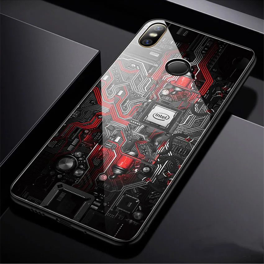 Чехол для телефона из закаленного стекла для Xiaomi Redmi Note 7 Pro Xiaomi Mi 8 Mi8 Lite Mix 2 2s Mix 3, Роскошный чехол Aixuan - Цвет: color 3