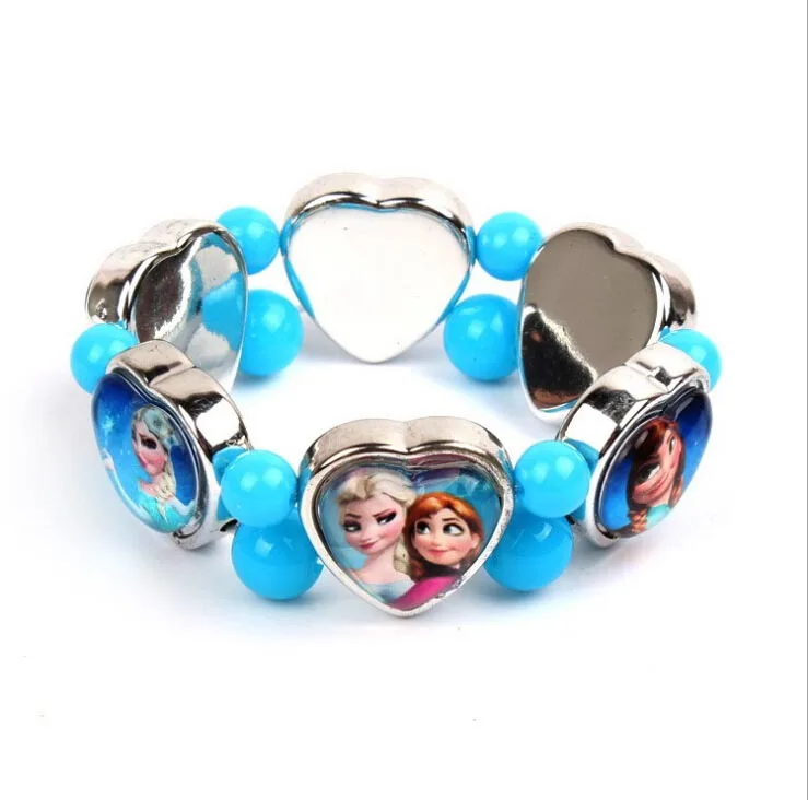 Fashion Jewelry Chain Frozen S Elsa Anna Heart Charm Bracelet Fashion Jewelry Chain Frozen S Elsa Anna Heart Charm Bracelet Cartoon Kids Gift In Strand Bracelets From Accessories On
