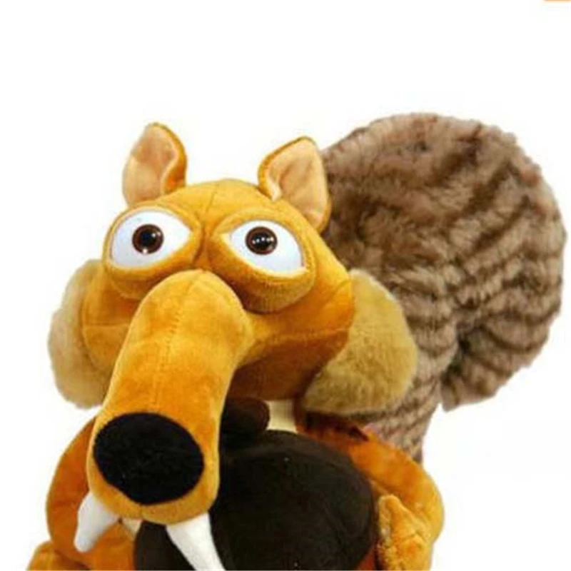 

New Hot Sell Animal Doll Ice Age 3 SCRAT Squirrel Stuffed Plush Toy 7 for Toddler baby Boy Girl Bedding Toy Intelligent Excerise