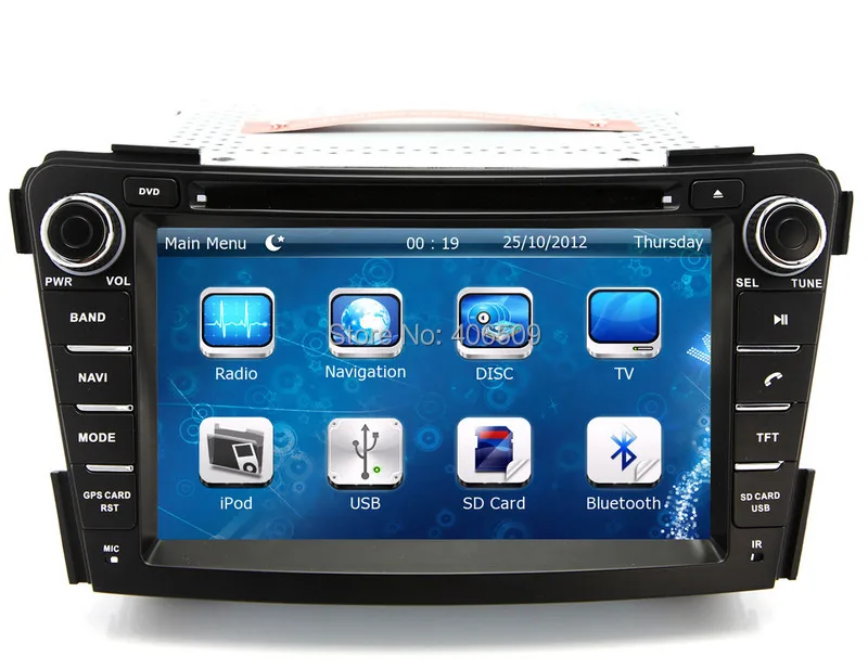 Clearance 7" Head Unit Car DVD Player for Hyundai I40 2011 2012 2013 with GPS Navigation Radio Bluetooth USB SD AUX Video Audio Stereo 0