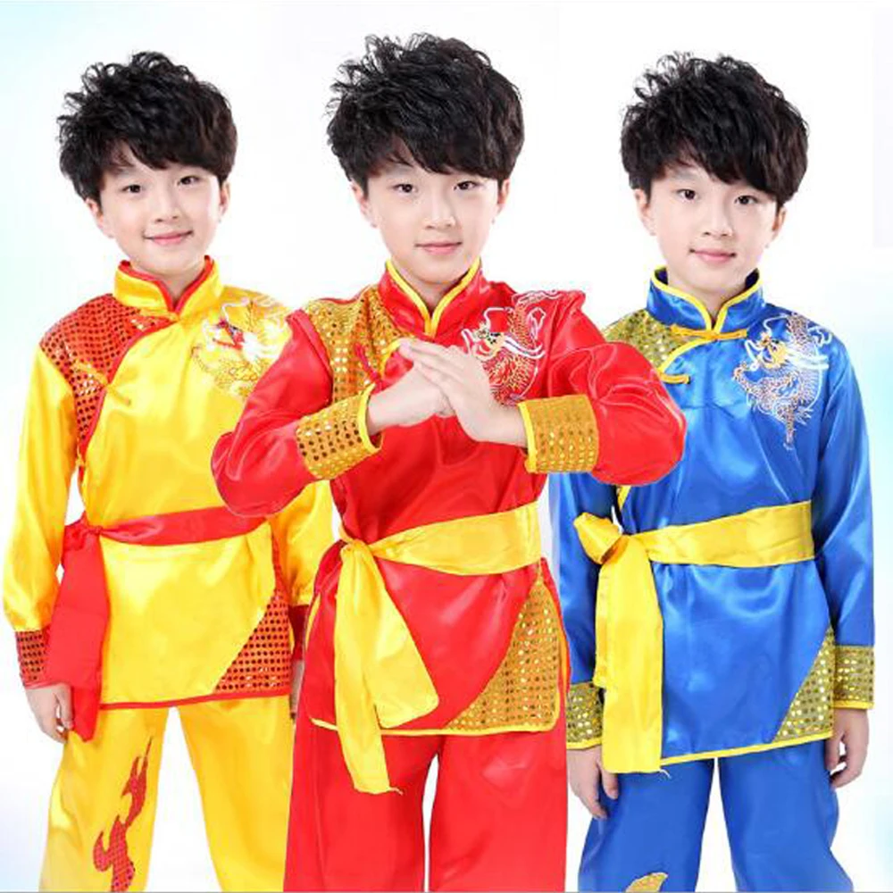 

Bazzery Children Training Costumes for Chinese Kungfu Sleeveless / Long Sleeve Martial Clothes Unisex Kids Performing Suit