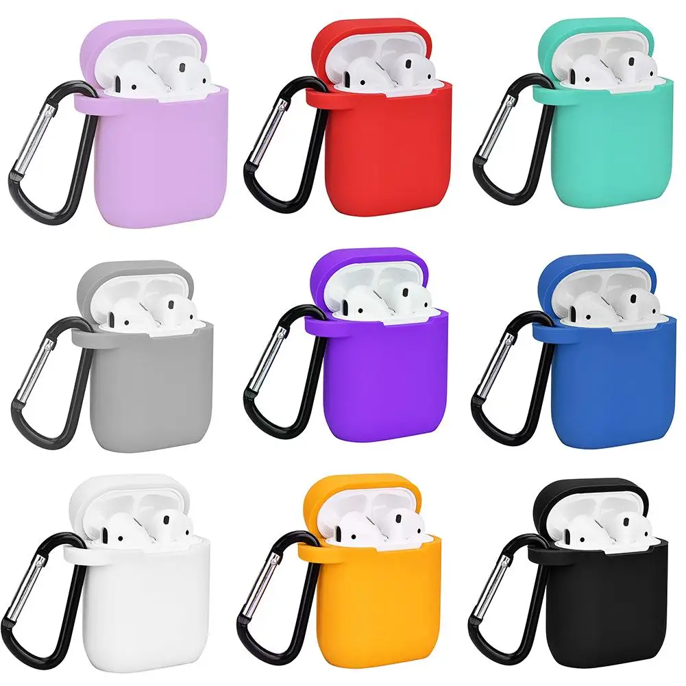 

New Solid Color Silicone Dustproof Protector Case Cover for Apple Airpods Charge Box