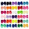 1Pcs 6 Inch 40 Colorful Kids Girls Big Solid Ribbon Hair Bow Clips With Large Hairpins Boutique Hairclips Hair Accessories 588 ► Photo 2/6