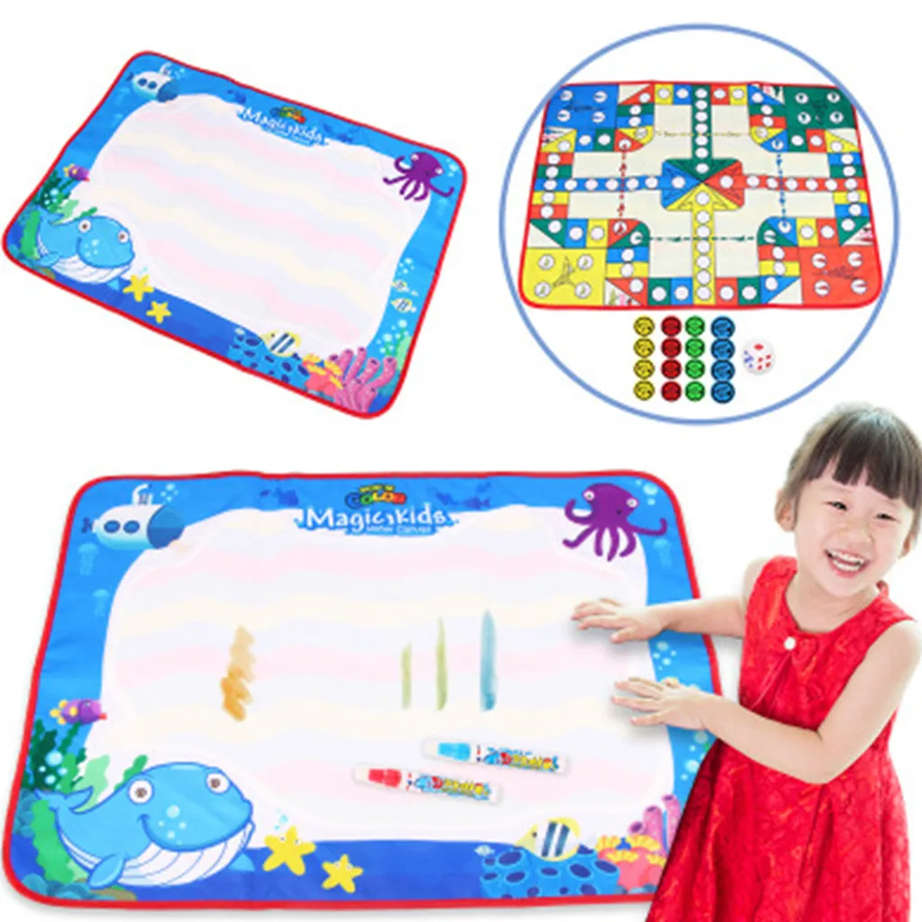Magic Water Drawing Mat Doodle Water Pen Drawing Board Coloring Water