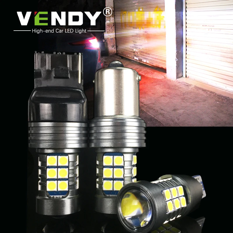

VENDY 1pcs Car LED Reverse Lights Auto Canbus No Error Backup Lamp Bulb 12V W16W 921 T15 W21W 7440 T20 P21W BA15S 1156 3156 P27W