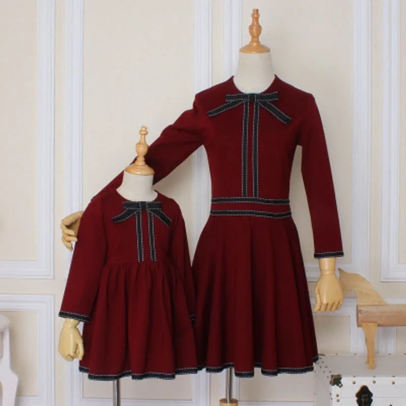 

mother daughter matching dresses family clothing party formal Women kids baby girl sister clothes mae e filha roupas combinando