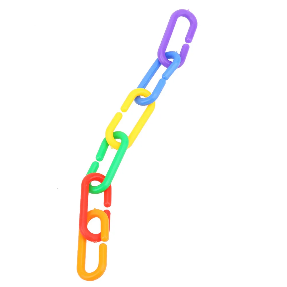 100 шт./лот Пластик игрушечные попугаи C-зажимы для крючков цепь C-ссылки сахарный поссум крыса попугай Игрушки для птиц Запчасти попугай Аксессуары для птиц