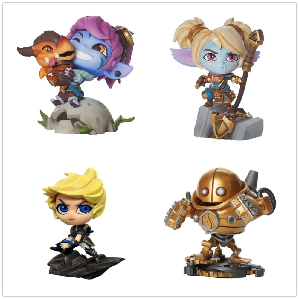 Игра ПВХ фигурка Poppy Tristana Blitzcrank Riven Коллекционная модель игрушки в ассортименте