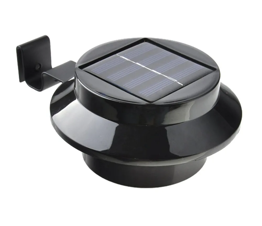 Водонепроницаемый наружный настенный Садовый Солнечный светильник с 3 светодиодами iP65 светильник с датчиком управления на солнечных батареях