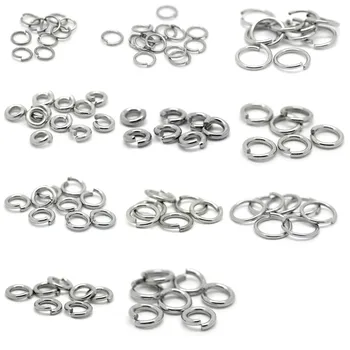 

200-1000PCs Stainless Steel Open Jump Rings Round Split Ring Accessories DIY Jewelry Findings Components 6x0.9mm