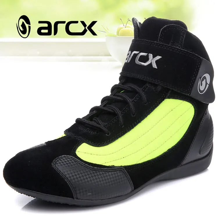 Женские мотоциклетные ботинки ARCX для мотокросса и гонок всесезонные зеленого