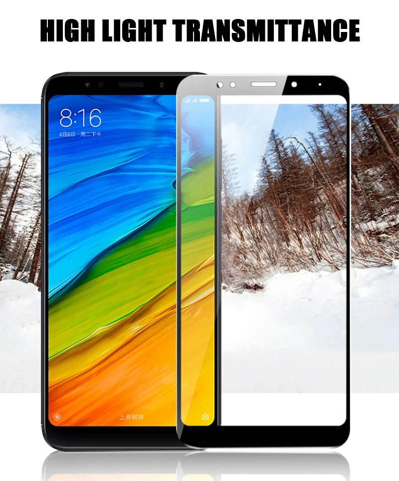 Artisome Protective Glass Xiaomi Redmi 5 Plus Note 5 Global Pro 5 Glass S2 S 2 4X 5A Mi Mix 2s 6 6X Full Cover Screen Protector  (7)