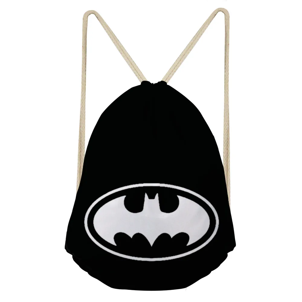 Forudesigns рюкзаки череп мешки Drawstring дьявол глазами борода Бэтмен сумка для