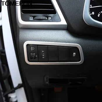 

TOMEFON For Hyundai Tucson 2019 2020 Front Head Light Lamp Control Button Switch Frame Cover Trim Interior Accessories ABS