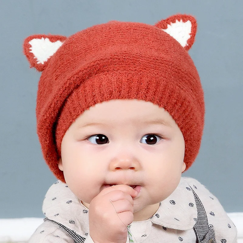 Baby Boy Beanie Rabbit Ears 2018 New Cute Baby Hats For Toddler Girls Winter Hat Kids 3