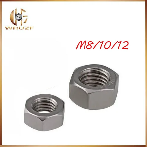 

M8 M10 M12 DIN934 304 Stainless Steel 304ss Thin Fine Pitch Thread Hexagon Hex Nut
