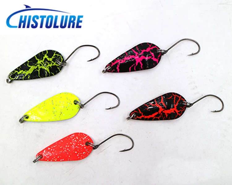 Buy MCLURE 2PCS 4.5g 32mm Fishing Lure Copper Spoon Metal Lures Hard