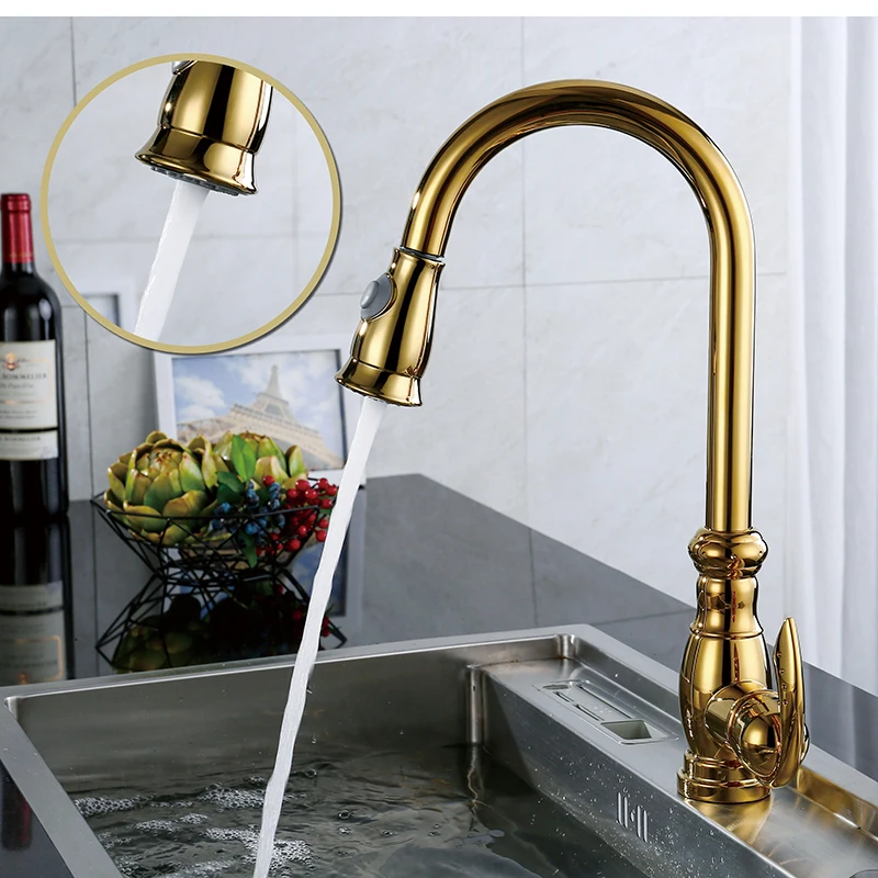 

LOY Kitchen Sink Faucet Chrome Single Handle 360 Degree Rotation Kitchen Faucet Cold and Hot Water Mixer Tap LOY 020