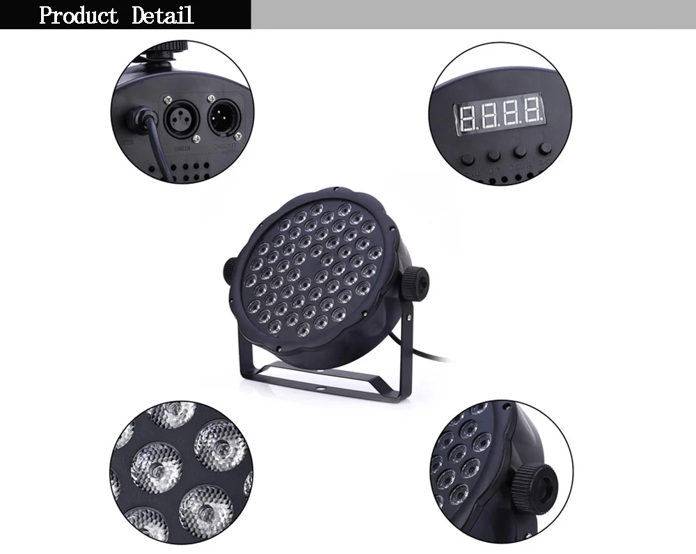 Новый светодиодный сценический свет AC 110 220 V 54x1 Вт Светодиодный софит RGBW DMX512