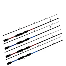 1,8 м красный/синий литье/спиннинг удочка Спиннинг 2 секции м действия 6-12 г приманка вес литье Приманка Удочка