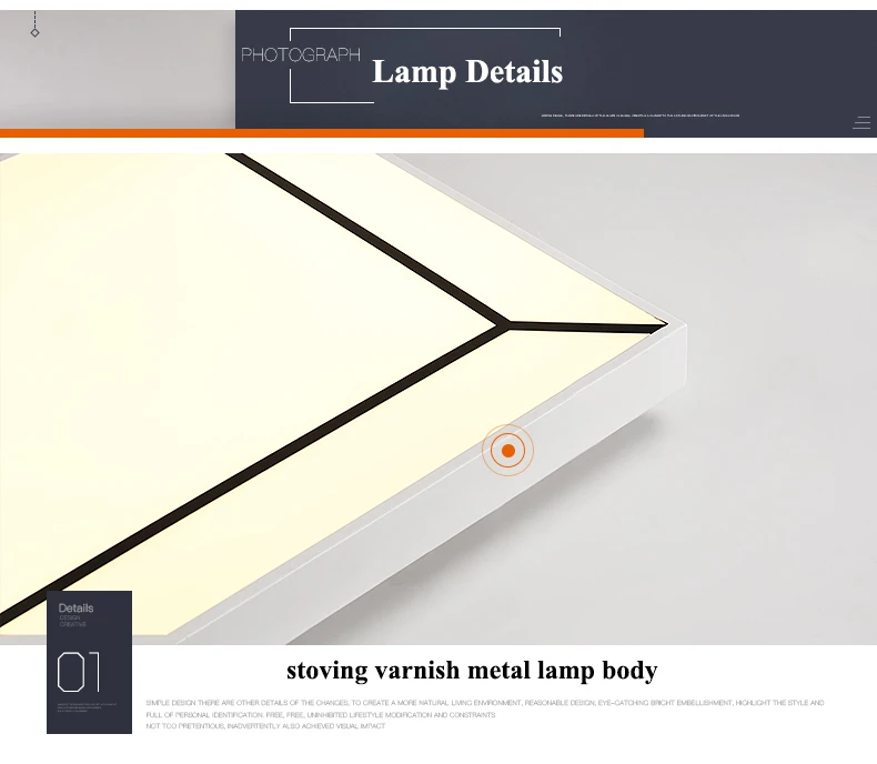 Скандинавские квадратные металлические затемненные светодиодные потолочные светильники Акриловые маски для гостиной светодиодные