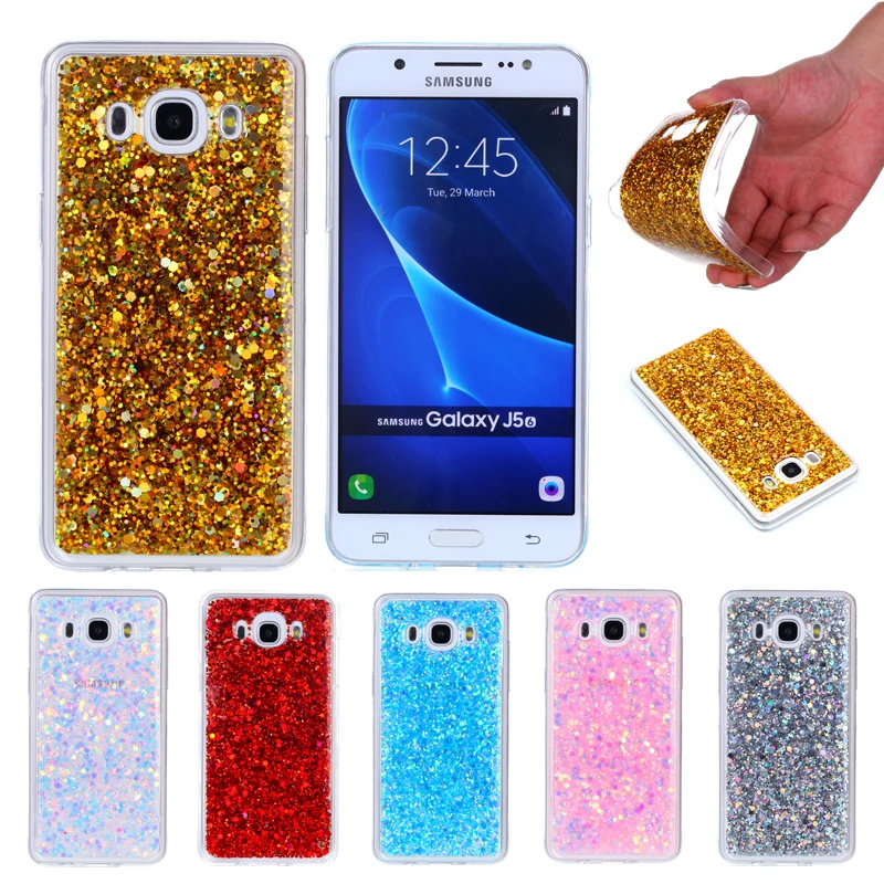 

For Samsung Galaxy J5 2016 J510 Case Colored Shiny Glitter Silicon TPU Gel Soft Back Cover Case for Samsung Galaxy J5 2016 J510F