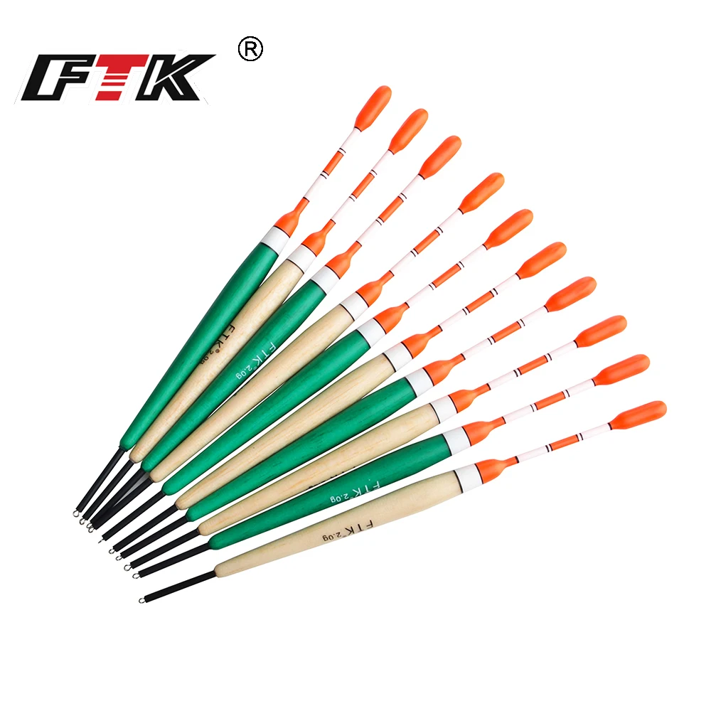 

FTK Barguzinsky Fir Bobber 10 Pcs/Lot Length 15.7-21.5CM Float 2G 3G 4G 5G Fishing Float For Carp Fishing Tackle