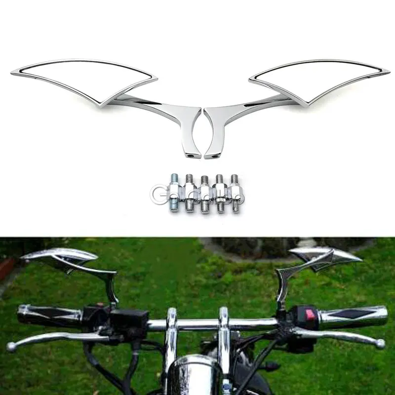 Универсальные боковые зеркала заднего вида для мотоцикла Honda Yamaha Kawasaki Suzuki Harley