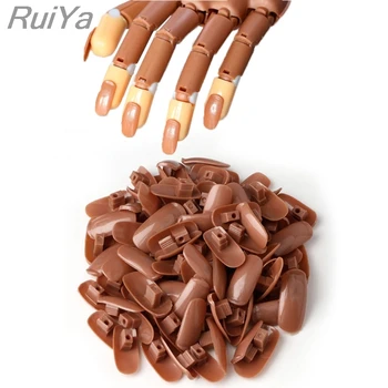 

100pcs Hand Finger Replacement Refill Nail Tips For Flexible Practice Trainer