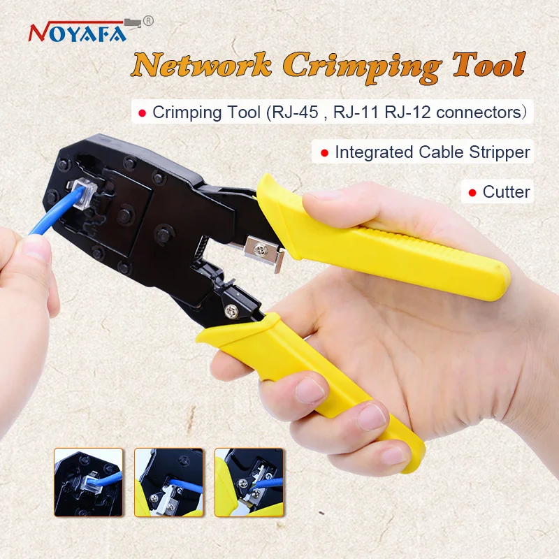 

noyafa nf-5001 network cable crimper rj45 rj11 rj12 connectors cable crimping tools for cat5/cat 5e
