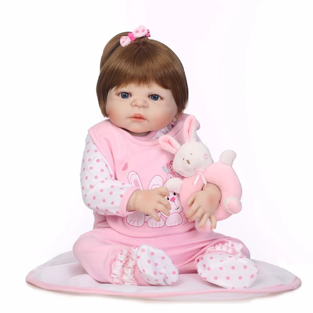

NPKCOLLECTION full silicone vinyl bebe dolls lifelike baby girl with lovely stress kids brithday gift new design hot sale