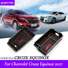 Автомобиль Стайлинг Для Chevrolet Equinox Cruze 2017 автомобиль центральной консоли подлокотник коробка для хранения охватывает интерьера Аксессуары для авто