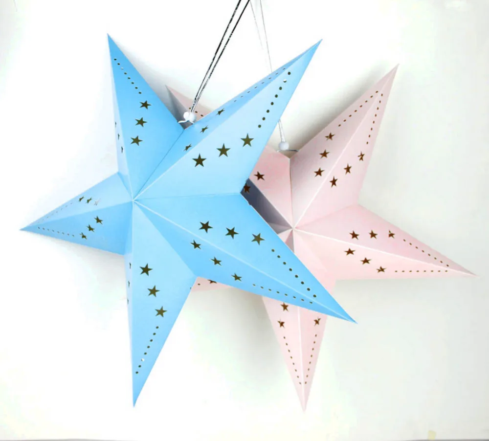 Us 23 20 Off1 Stück 60 Cm Papier Sterne Laternen Stern Dekoration Für Hochzeit Geburtstag Party Baby Duschen Kinderzimmer Kindergarten Hof Fenster