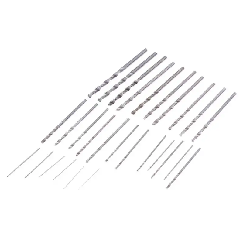 

28Pcs/set Mini Micro HSS4241 Twist Drill Bits Set Metric Sizes 0.3-3.0mm For PCB/ Thin Aluminum/Iron Sheet/ Plastic