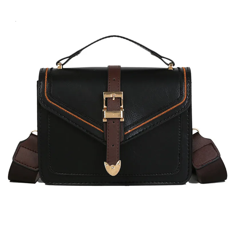 

AOTIAN Women Shoulder Bag Retro Wide Shoulder Strap Messenger Bag Small Square Bag Handbags For Girls Ladies A30