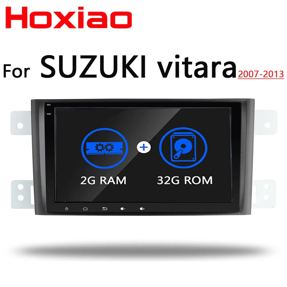 Cheap Car Android dvd player for Suzuki Grand Vitara Escudo JT 2007-2013 8 inch gps navigation Bluetooth WiFi Can-Bus BT RDS 2 din 1