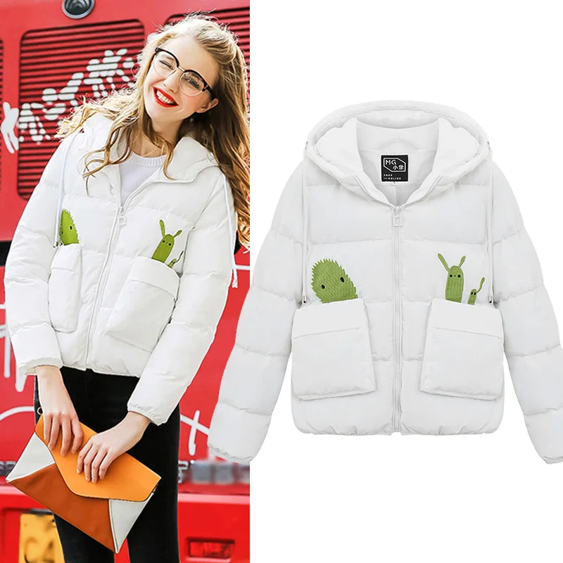 Short female ladies winter padded jacket 2016 new clothing hooded cotton group thickened coat