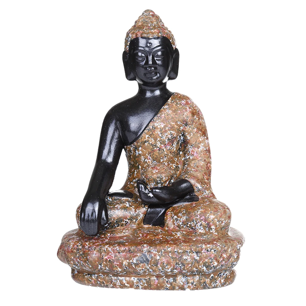 New Resin Miniature Religious Statue of Meditating Thai Buddha