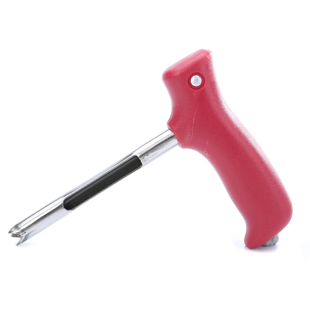 Mayitr Durable Stainless Steel Coconut Opener Opening Driller Red Handle Kitchen Cooking Tools Friut Cut Hole Tools
